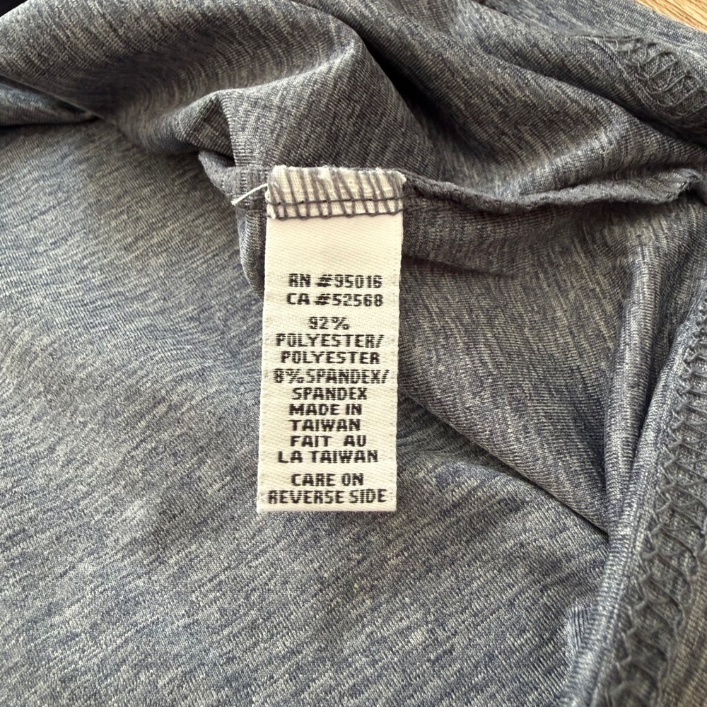 Straight Down Quarter Zip Pullover Mens XL Grey Performance Long‎ Sleeve Shirt - Picture 5 of 9
